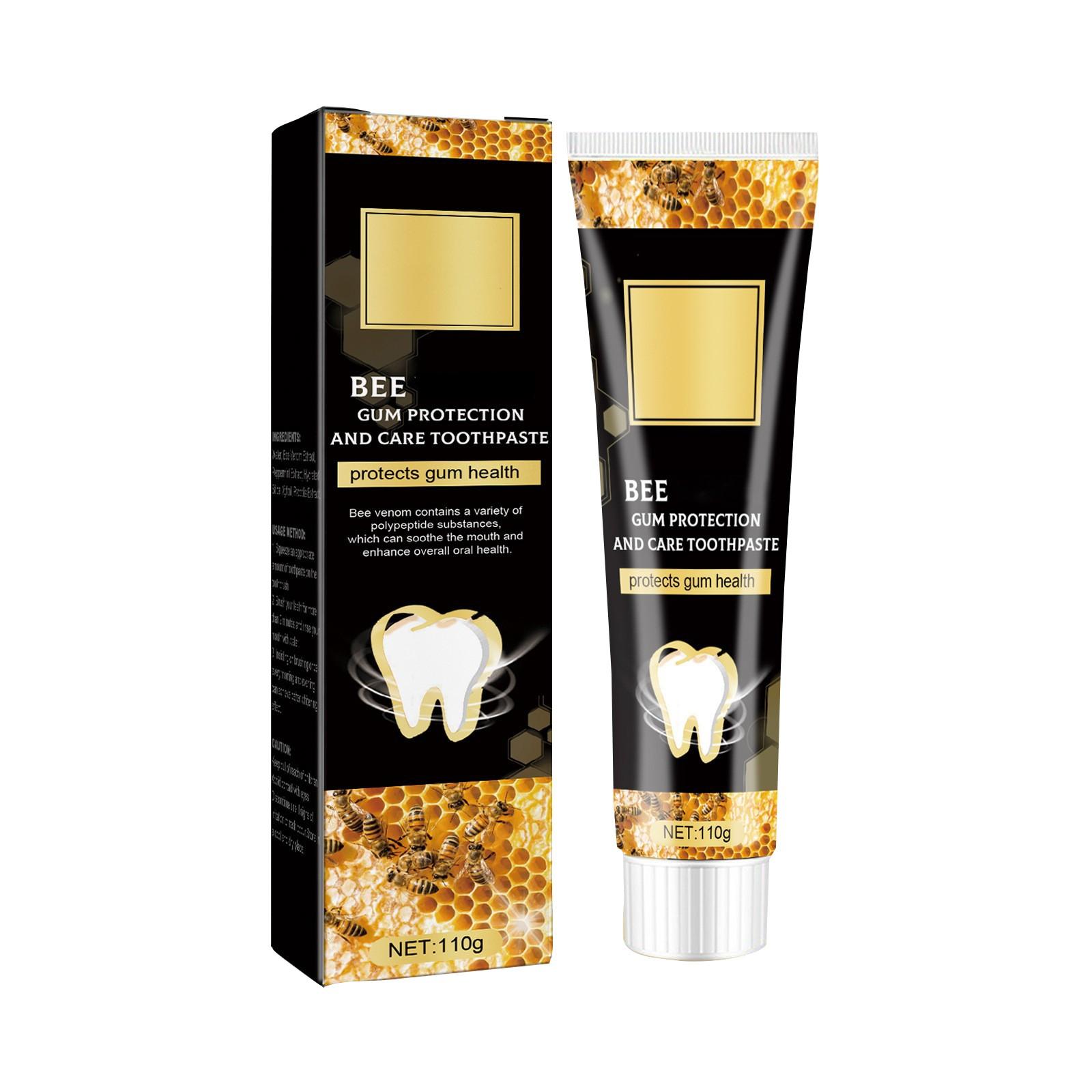 

Зубная паста Bee Gingival, глубоко очищающая зубные пятна, зубоцидная капа, удаление зубных пятен, отбеливающий усилитель зубов 110 г One Size