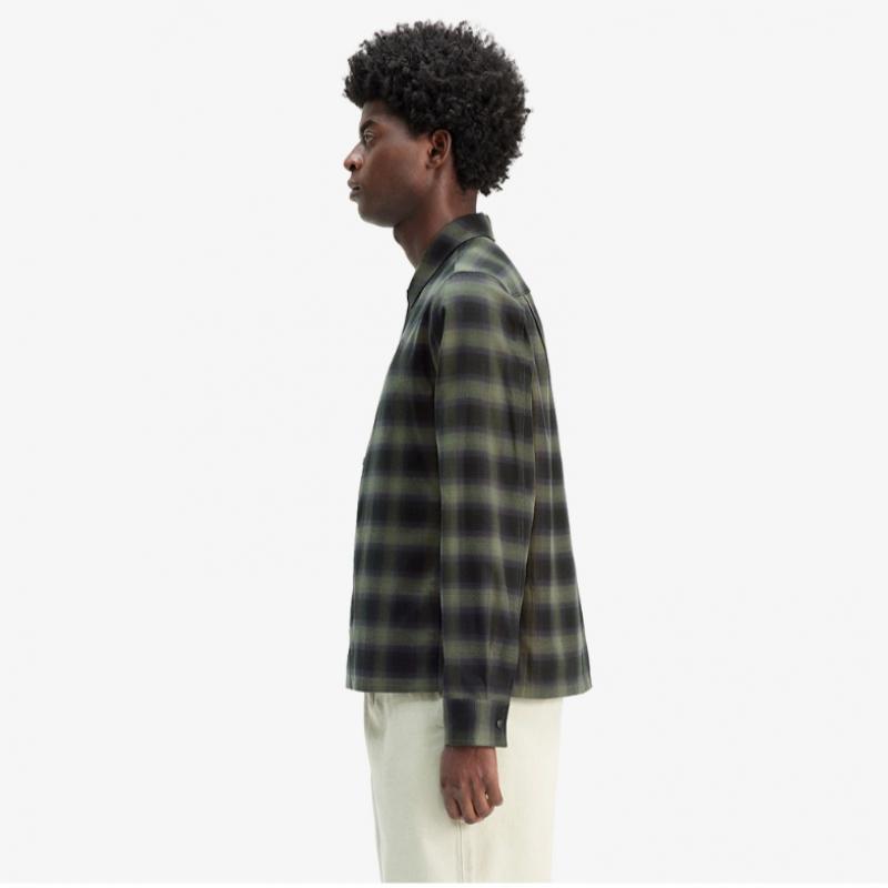 Fred Perry [sport] Blur Tartan Overshirt   Laurelis Green Afpm2438718 X21