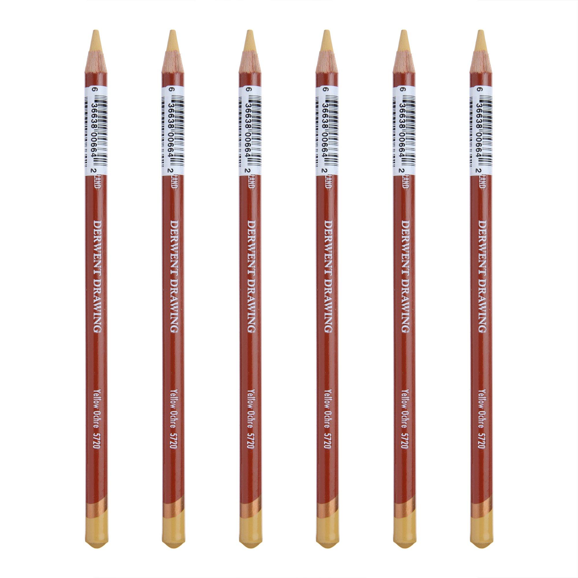 

Derwent Colored Drawing Yellow Case of 0700684 Pencils, Pencils, Ochre, 5720, 6,