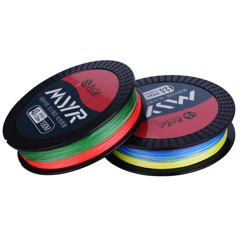 Folk Artist 8-Strand PE Fishing Line, 100m Multicolor