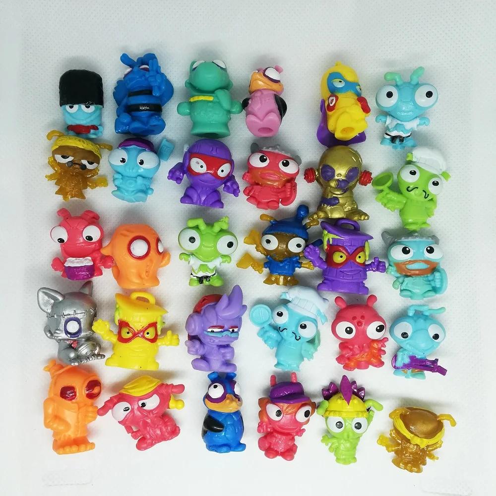 10-200 stk Superzings Zomlings Anime Dukker Leker Dyr Søppeldukke 3CM Gummimodell Actionfigurer Leketøy Barn Gutter Gave