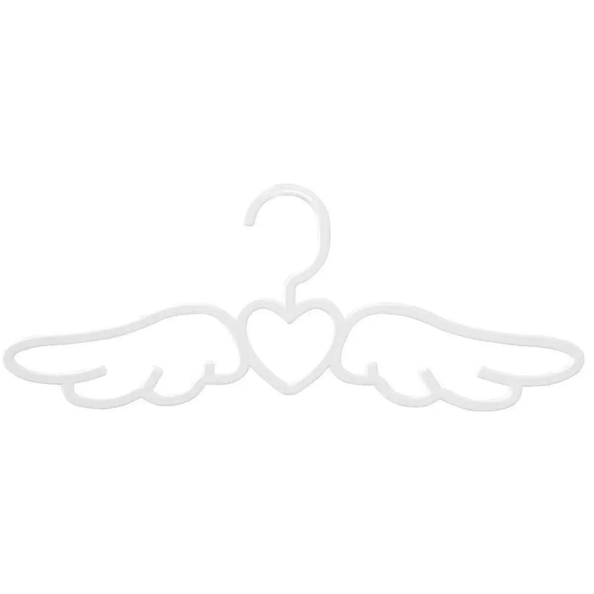 

10/5 шт. Нескользящие вешалки для одежды, вешалки для пальто, вешалка «Крылья ангела», милый органайзер для детской одежды, шкаф, детские, взрослые, бытовые 5pcs белый