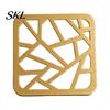 Sturdy Metal Plates for Cups Decorative Coasters Drinks, Heat Resistant Hollow Carved Table Mats Desktop Home Coffee Tea Cups, Modern Decor