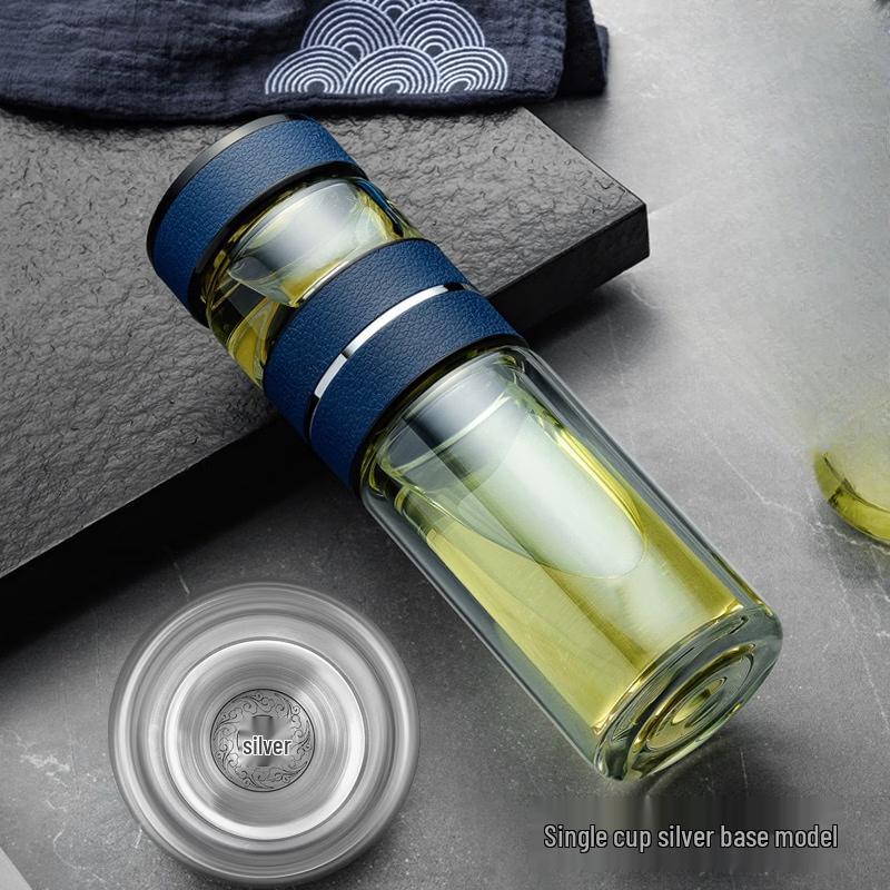 CAOX Double-Walled High Borosilicate Glass Insulated Travel Cup
