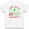 Nice With A Touch Of Naughty Christmas Holiday T Shirt Offensive