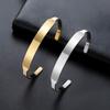 Dawapara Personalisierter Hebräischer Armreif Individuell Graviert Je Zitat Manschettenarmband Edelstahl Schmuck