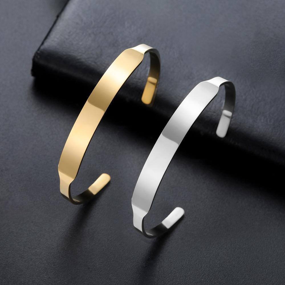 Dawapara Personalisierter Hebräischer Armreif Individuell Graviert Je Zitat Manschettenarmband Edelstahl Schmuck