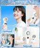 Ventilator portabil de mână cu răcire instantanee, 100 de viteze puternice, până la 20 de ore de funcționare, USB, ecran LCD cu nivelul bateriei, compact, mini, insolație, carabină