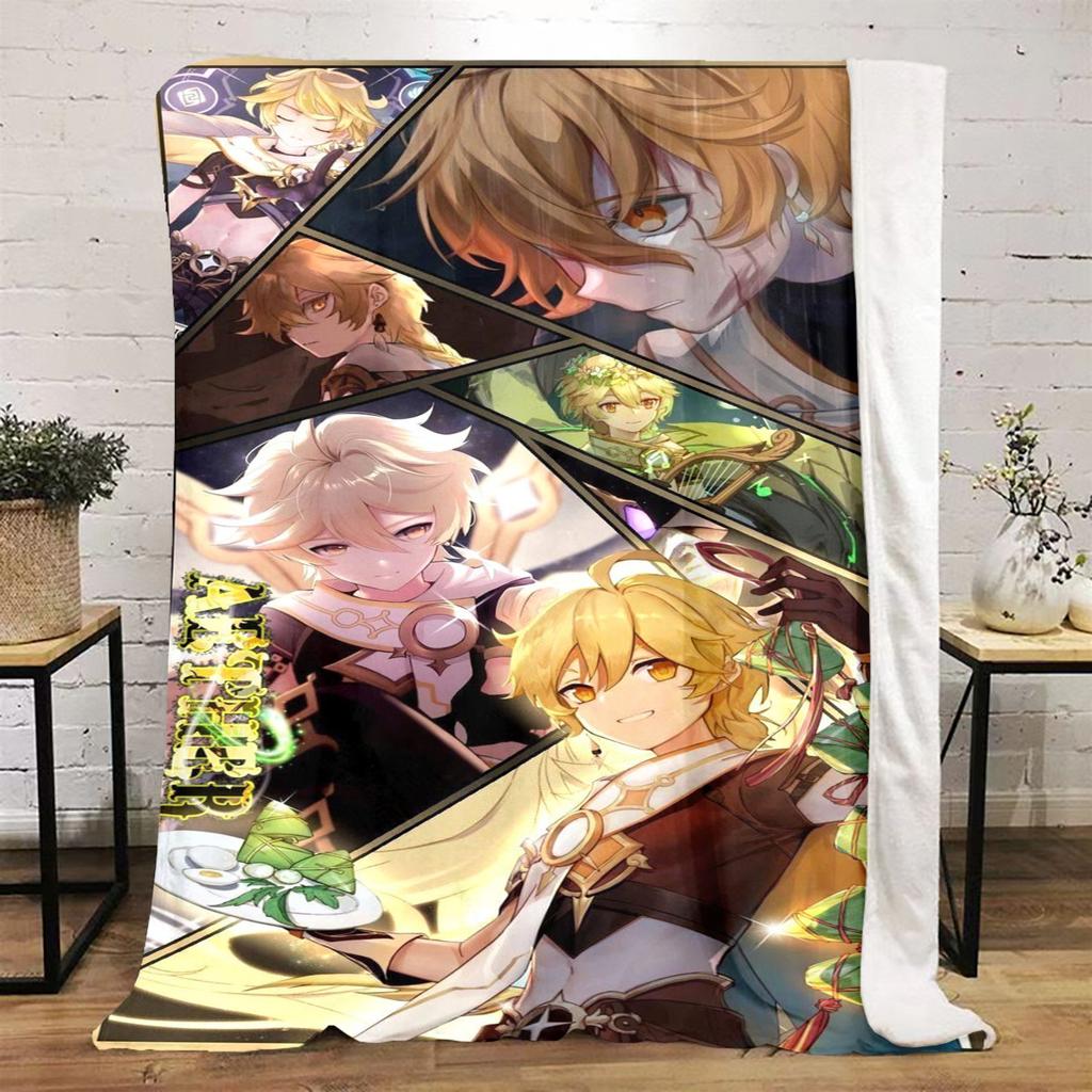 Genshin Hero's  Blanket Soft And Portable All Season Home Bed Sofa Blanket Office Travel Nap Break Warm Blanket