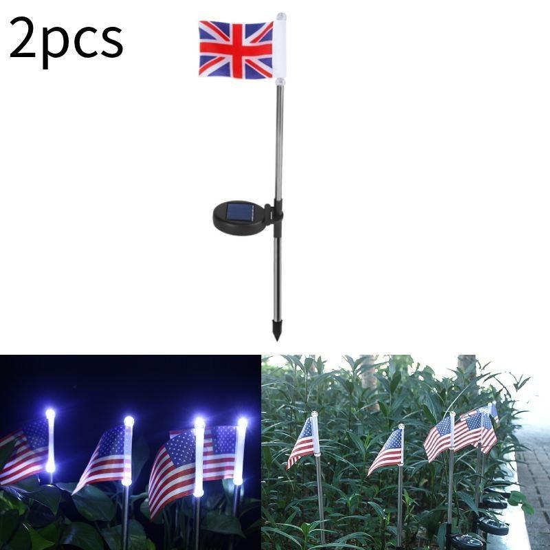 

High-performance Solar Led Flag Lawn Lights For Independence Day And Yard Decor UK