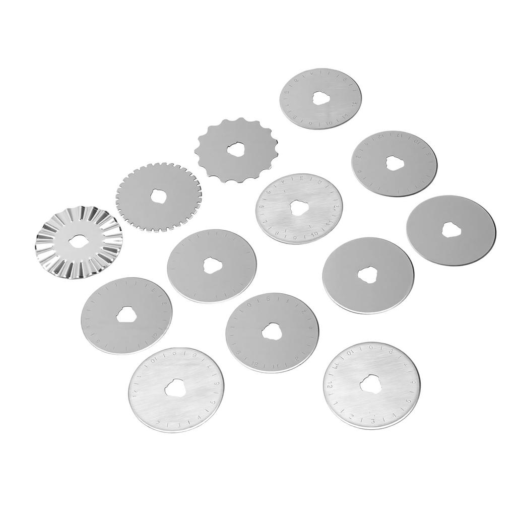 13Pz Lame Rotanti 45mm Ricambio per Taglio Tessuto Quilting Cucito Taglio Carta Arte Artigianato Scrapbooking