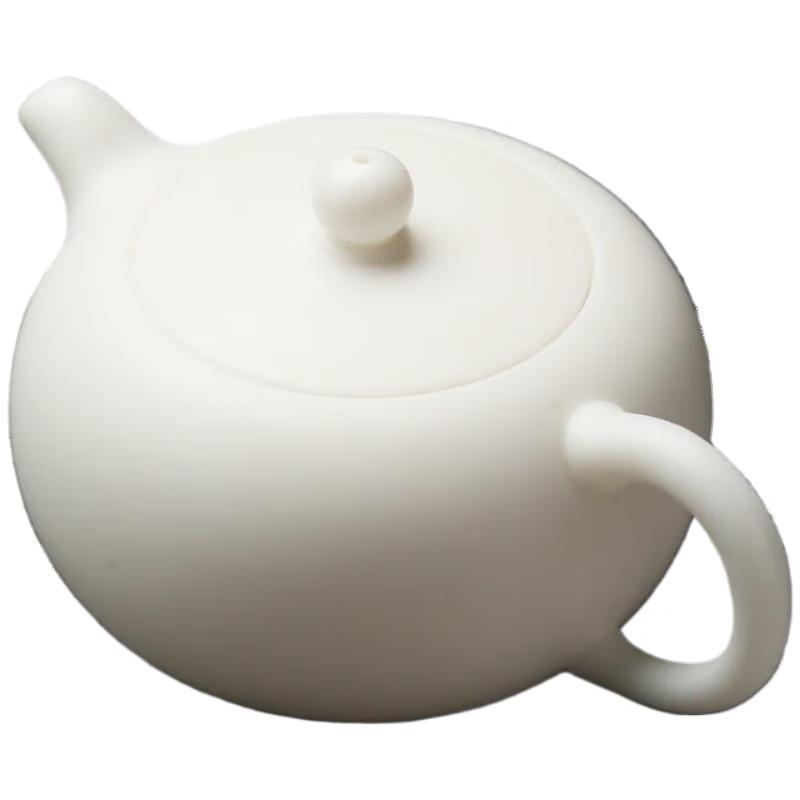 Дэхуа Нефритовый фарфор цвета бараньего жира Чайник Сиши