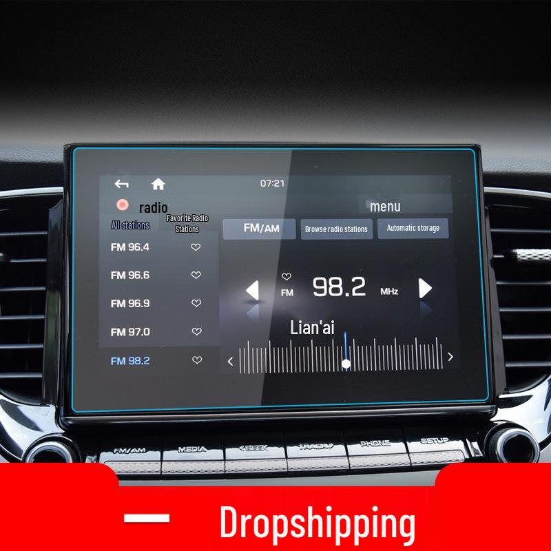 Hyundai Elantra & Verna Navigation Tempered Film Screen Protector, Dynamic Control