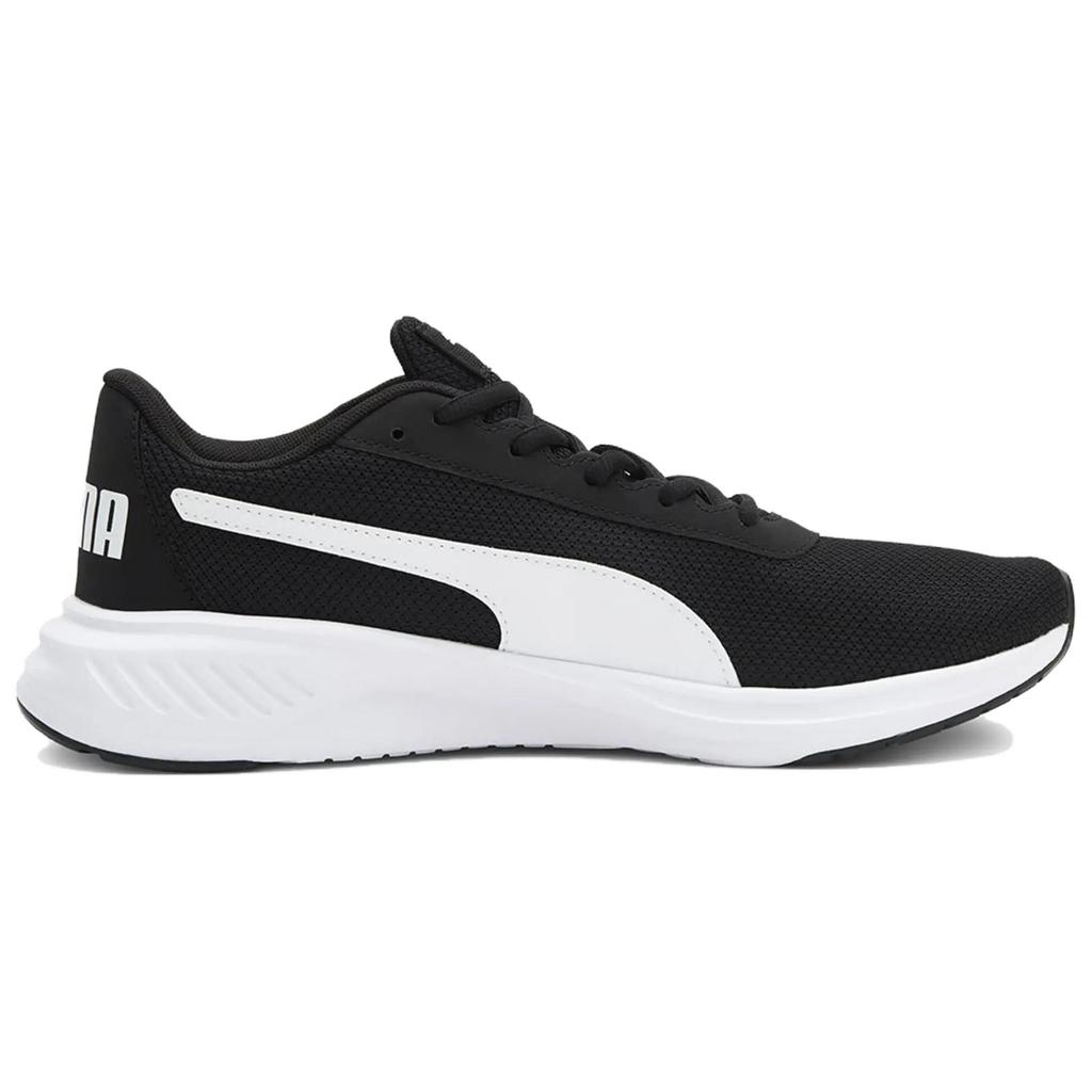 New PUMA Night Runner V2 Anti Slip Wear Resistant Low Top Running Shoes Men's Black White 379257-01