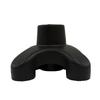 Welfan Magokoro Walking Cane Replacement Tip, 4-Point Quad Rubber Base, Black 19mm Inner Diameter, Self-Standing Support for Walking Sticks