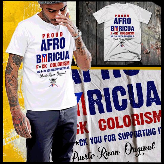 

Afro Boricua t-shirt Afro Latino the Bronx Puerto Rican Taino Anti-Colorism tee 2XL