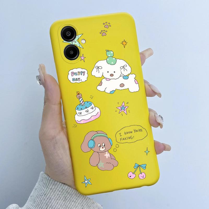 For Samsung Galaxy A06 Casing A065 SM-A065F A06 4G GalaxyA06 Cover Cute Astronaut Panda Flowers Pattern Candy Soft Silicone Case