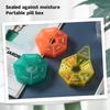Portable Pill Case Plastic 7Days Tablet Vitamin Small Pill Box 1Week Grid Plastic Box Color Transparent Pill Box Storage Tablet