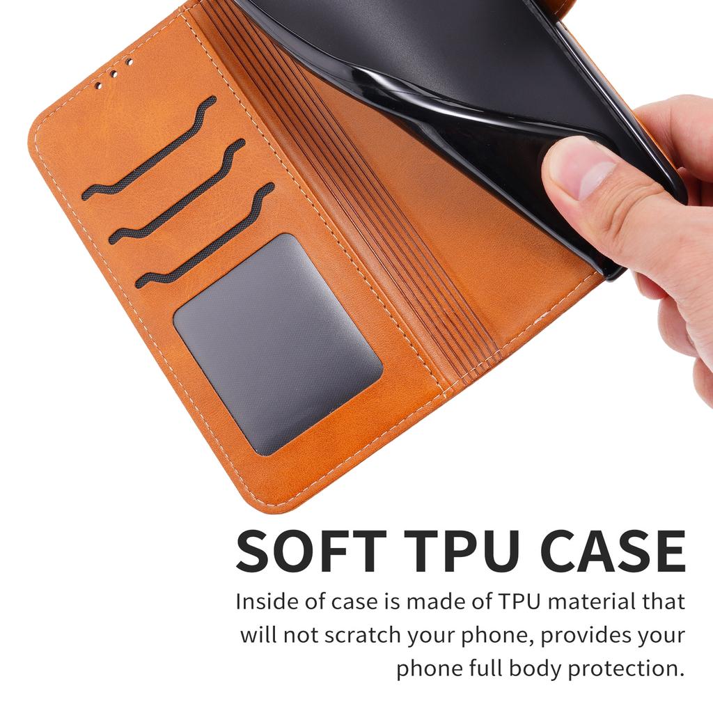 For Samsung Galaxy A17 5G/A26 5G Case Happy Cat Pattern Imprinted Leather Wallet Phone Cover