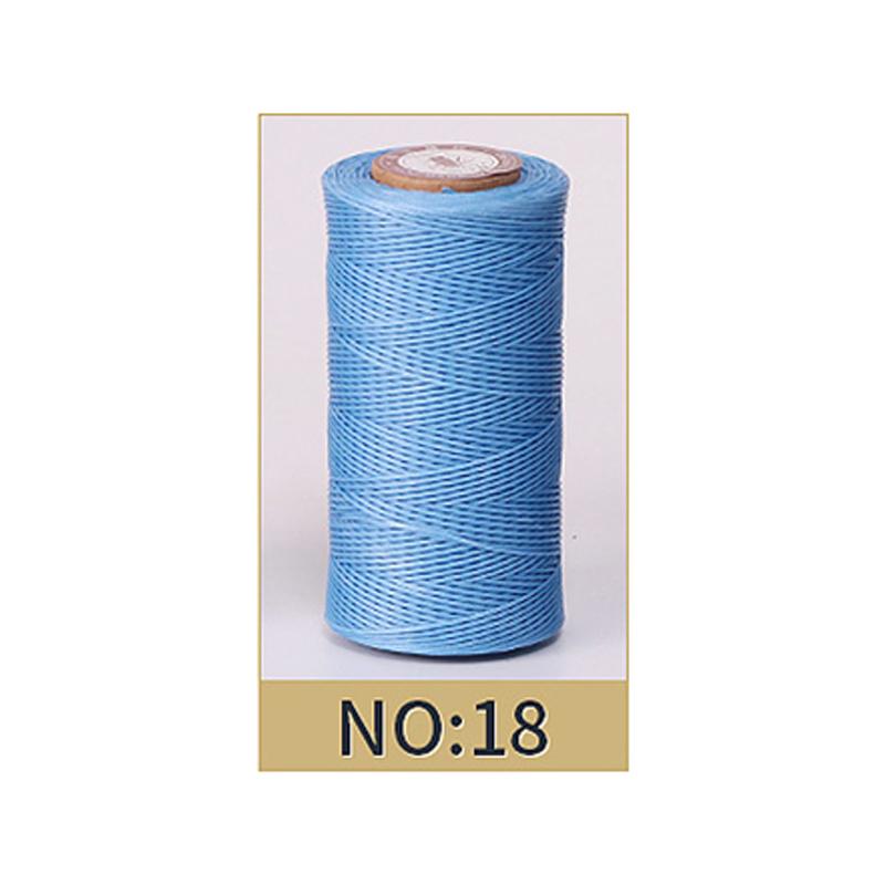 Hilo Encerado de 0,8 mm de Grosor para Cuero, Cordón Encerado para Manualidades DIY, Hilo para Coser a Mano, Hilo Plano Encerado para Coser