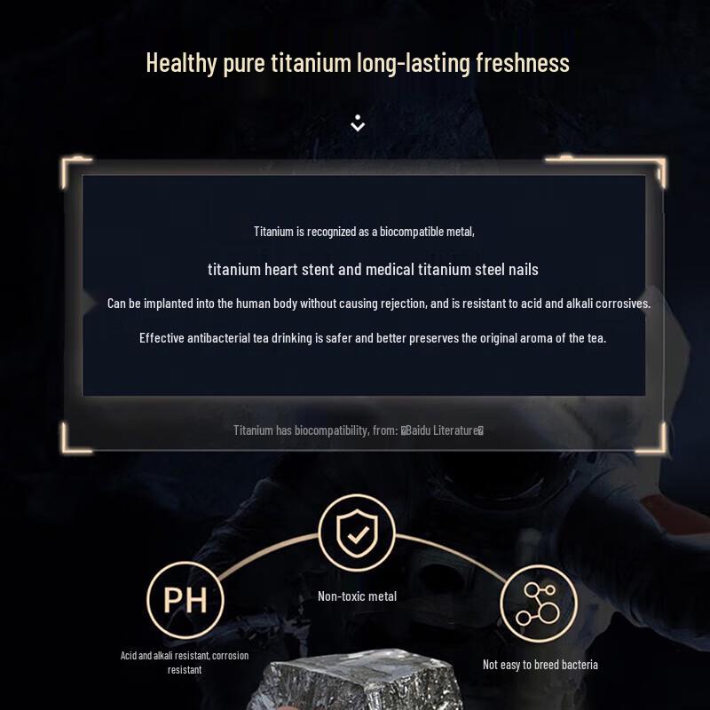 Shui Yisheng Pure Titanium Insulated Tea & Water Bottle