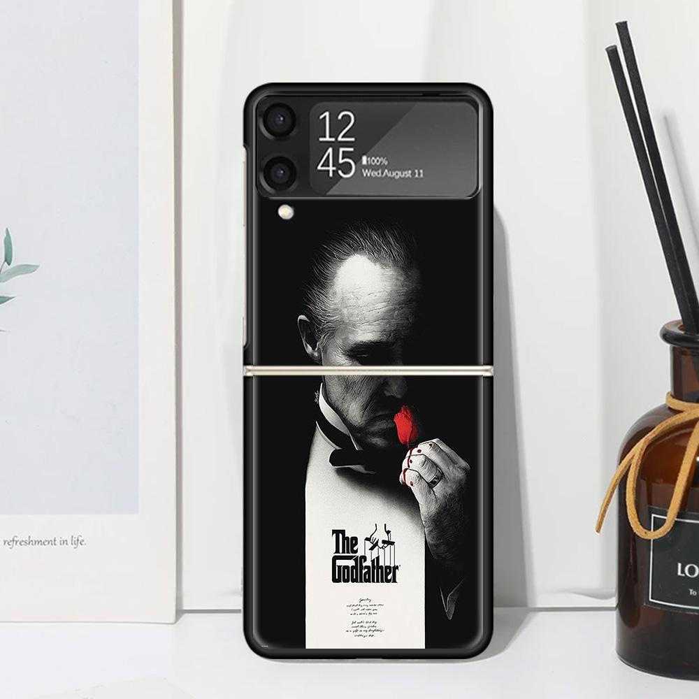The Godfather TV Phone Case For Samsung Galaxy Z Flip 7 Flip7 Zflip 6 Flip6 5 Flip5 4 Flip4 3 Flip3 5G Fundas Black Cover Galaxy