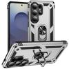 Case for Galaxy S26 Ultra - TPU+PC, Silver, With Stand