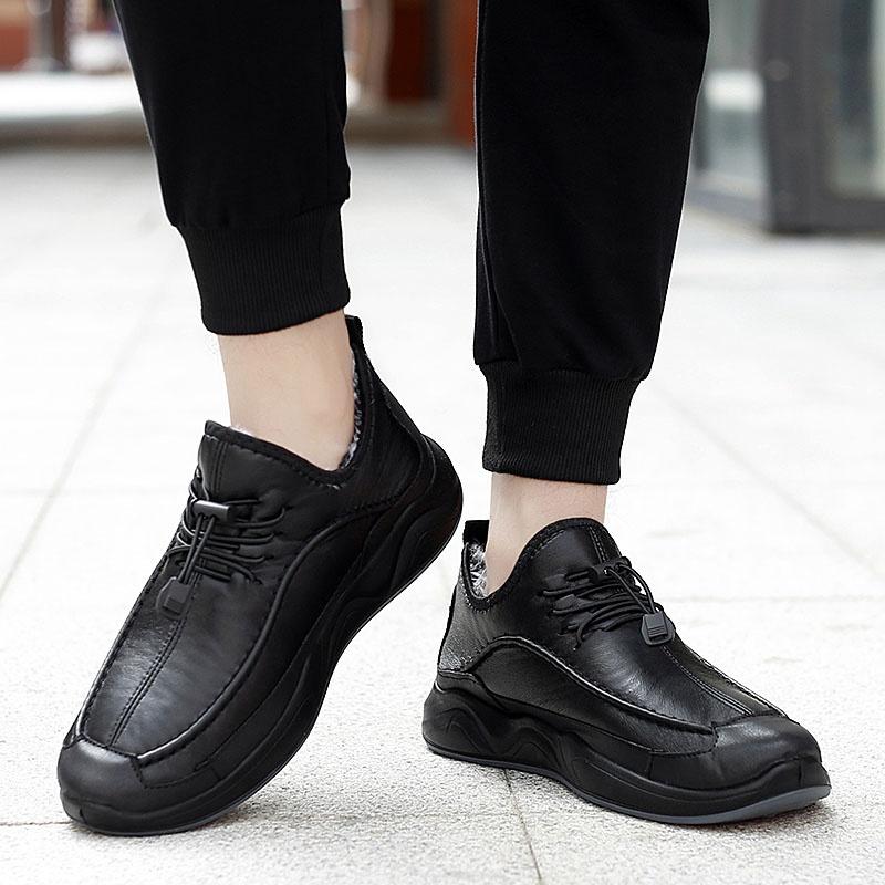 Zimní plus sametové pánské neformální bavlněné boty Staré bavlněné boty Outdoorová obuv