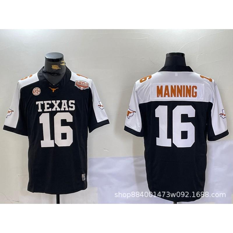 ג'רזי כדורגל מכללות רטרו Texas Longhorns Buffalo Bills לגברים, מדים לאימון רקומים