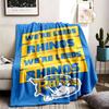 Coperte in Flanella Personalizzate a Tema Leeds Rhinos per Esterni, Morbide e Adatte a Tutte le Stagioni, Perfette per Divani, Letti e Campeggio