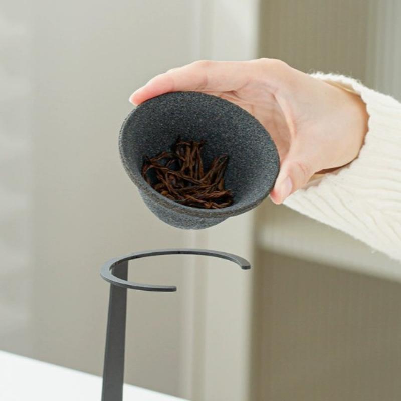 New Heat Resistant Ceramic Microporous Tea Strainer Set Suitable For Brewing Tea Coffee Reusable Easy To Clean New Year'S Gift