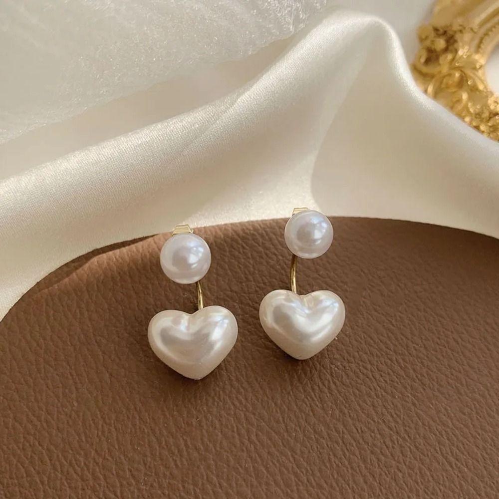 Love Little Love Pearl Earrings Pearl Elegant and Minimalist Earrings Cute Pearl Earrings  Women