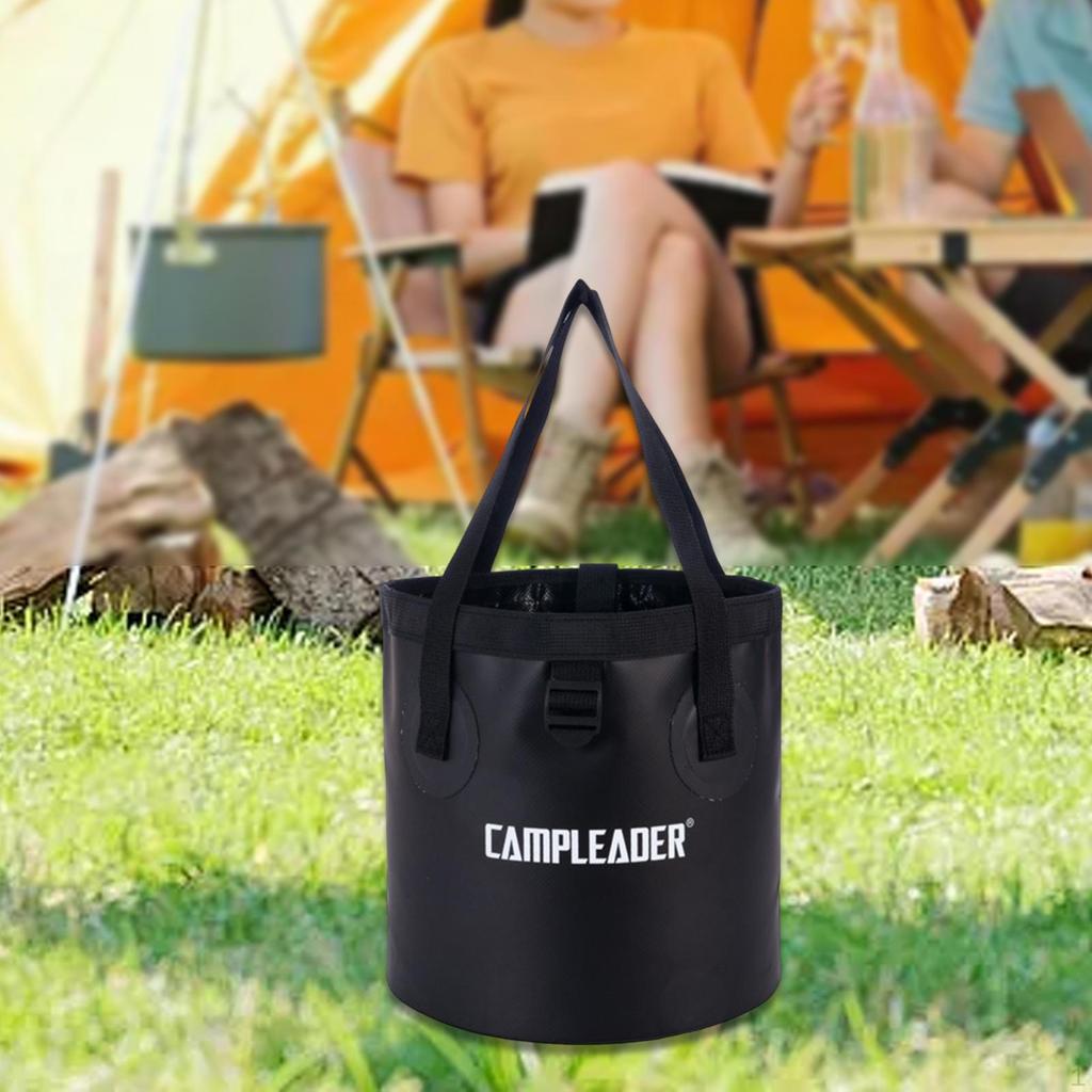 Faltbarer Eimer für den Außenbereich, Camp-Waschbecken, vielseitiger Wasserbehälter zum Wandern und für den Garten