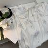 Ice Silk Pajamas Women's Spring and Autumn New Snowflake Jacquard Long-sleeved Loungewear Suit Can Be Worn Outside, High-end Sense, Pure Desire