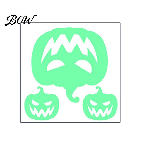 Removable PVC Wall Stickers Halloween Glow in The Dark Stickers, Luminous Ghost Hand And Bat Waterproof Secret Room Decor Decals, Horror Theme