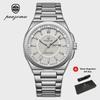 Men Sport Quartz Date Week Luxury Man Wristwatch Waterproof Luminous Stainless Steel Men's Watches Reloj