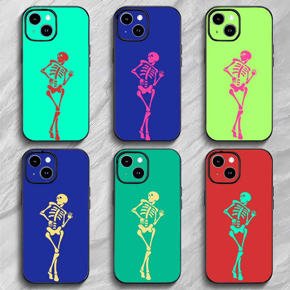 Spooky Symbol Abstract Dark Skull Phone Case Phone Case Soft Packaging Lightweight For iPhone17 16 15 14 13ProMax