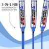 3 Kleuren Grote Capaciteit POP Marker, 10 mm Punt, Permanente Markers, Sneldrogend, Logistieke Marker Pen Koeriersdoos Marker Pen