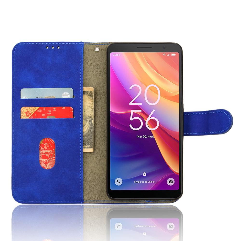 TCL 501 Flip kožené pouzdro na telefon typu peněženka s přihrádkou na karty
