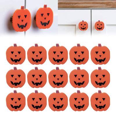 20Pcs Halloween Pumpkin Cabinet Door Knob Christmas Peppermint Candy Drawer Closet Dresser Wardrobe