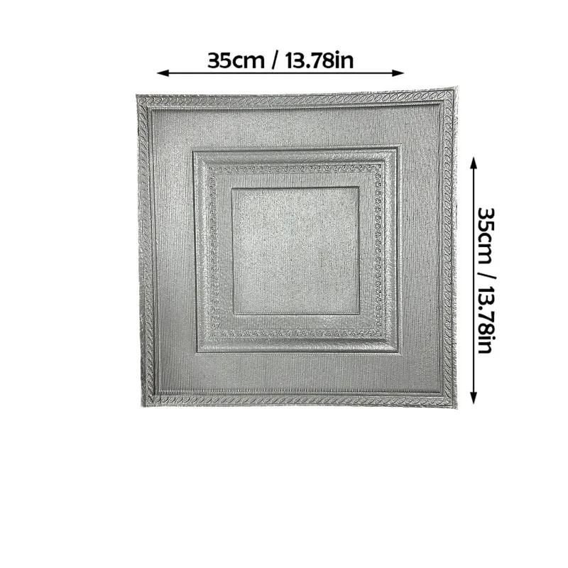 35cm*35cm 3D Waterproof Wall Stickers Peel and Stick Wallpaper Self Adhesive Wallpapers Home Decor Sheet Paper Moisture-proof