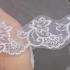 Lace Embroidery Edge Tulle Bride Veils White Ivory Wedding Veil New Photo Veil