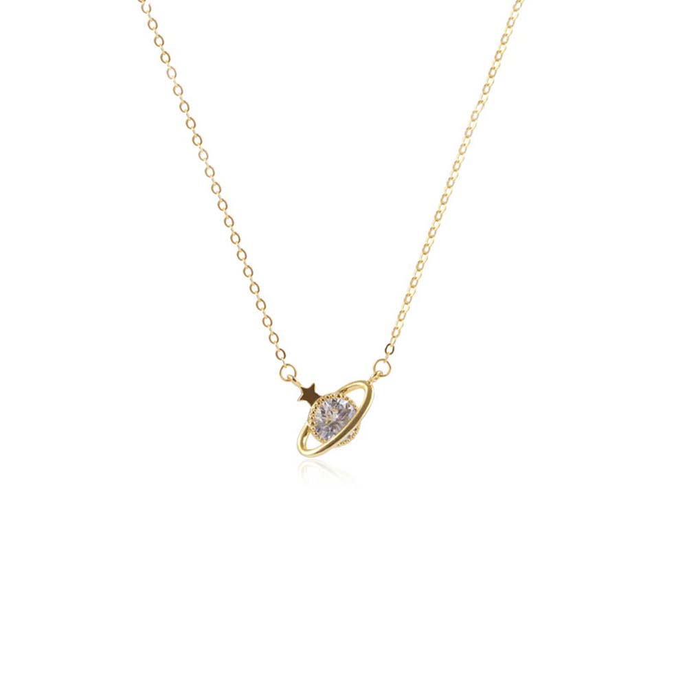 AmaranTeen 18K gold plated colorful zircon women pendant necklace AmaranTeen 18K gold plated colorful zircon women pendant necklace