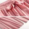 Ice Silk Pyjamas Kvinner Solid todelt sett Sommer Natttøy Kortermet Høst Koreansk Klassisk Basic Elegant Chic Trend