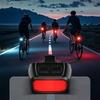 Type-C Powered Bicycle LED Safety Light Rechargeable Bright Red Warning Light Compact Design Easy Install for Night Riding
