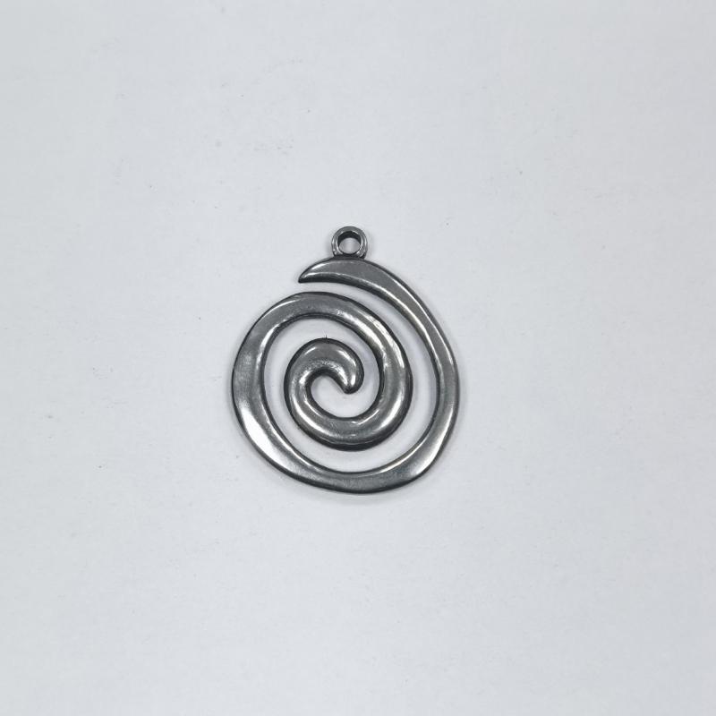 Antique Silver Plated Whirlpools Charm Pendant for Jewelry Making Findings DIY Bracelets Necklace Keychain Hanging Tags