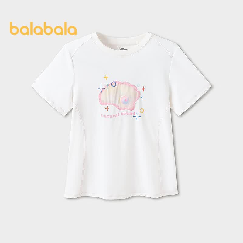 Balabala Girls' Quick-Dry Short Sleeve T-Shirt