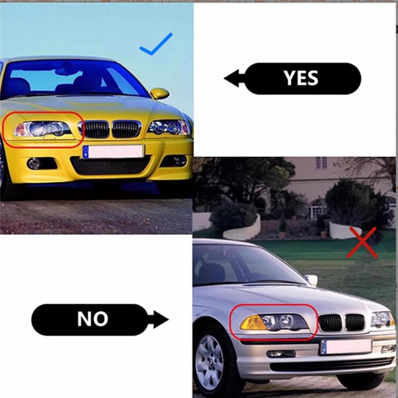 Car Front Headlight Cover Lampshades Lamp Shell Headlights Lens Cover For BMW 3 Series E46 Two-Door 1998-2001