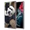Panda Baby, Giant Panda Family Capa Phone Case For Samsung S26 Ultra S25 Edge Galaxy S23 S21 S20 S24 FE S22 S10 Plus Cover Clear