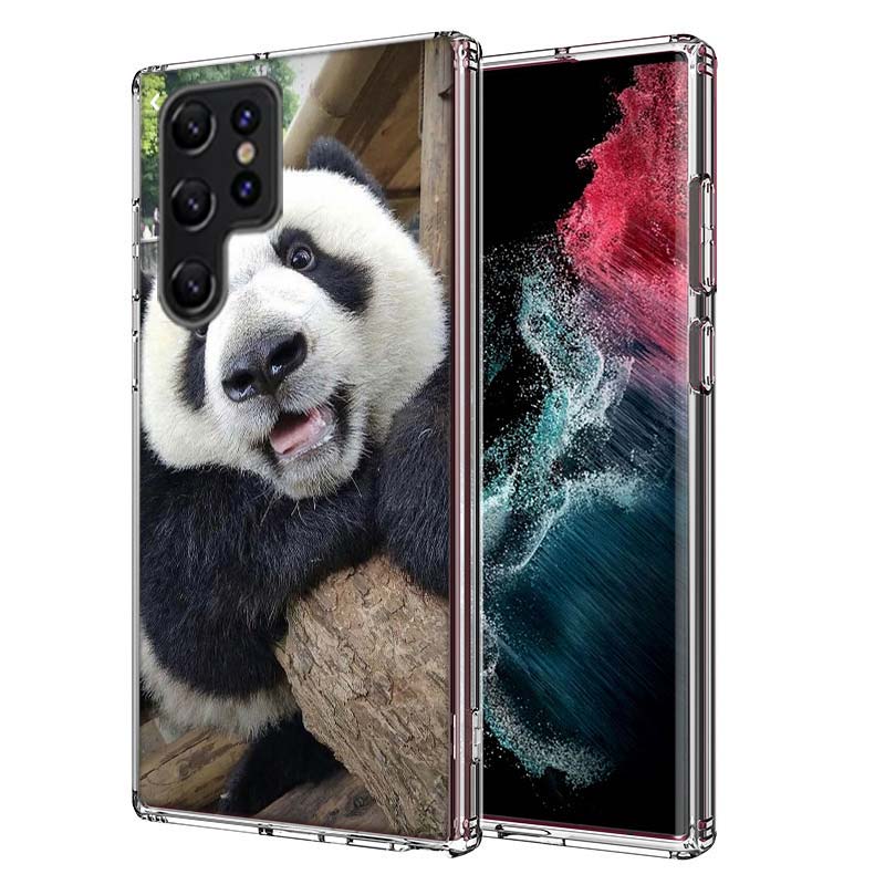 

Panda Baby, Giant Panda Family Capa Phone Case For Samsung S26 Ultra S25 Edge Galaxy S23 S21 S20 S24 FE S22 S10 Plus Cover Clear Samsung S26 Ultra 5G